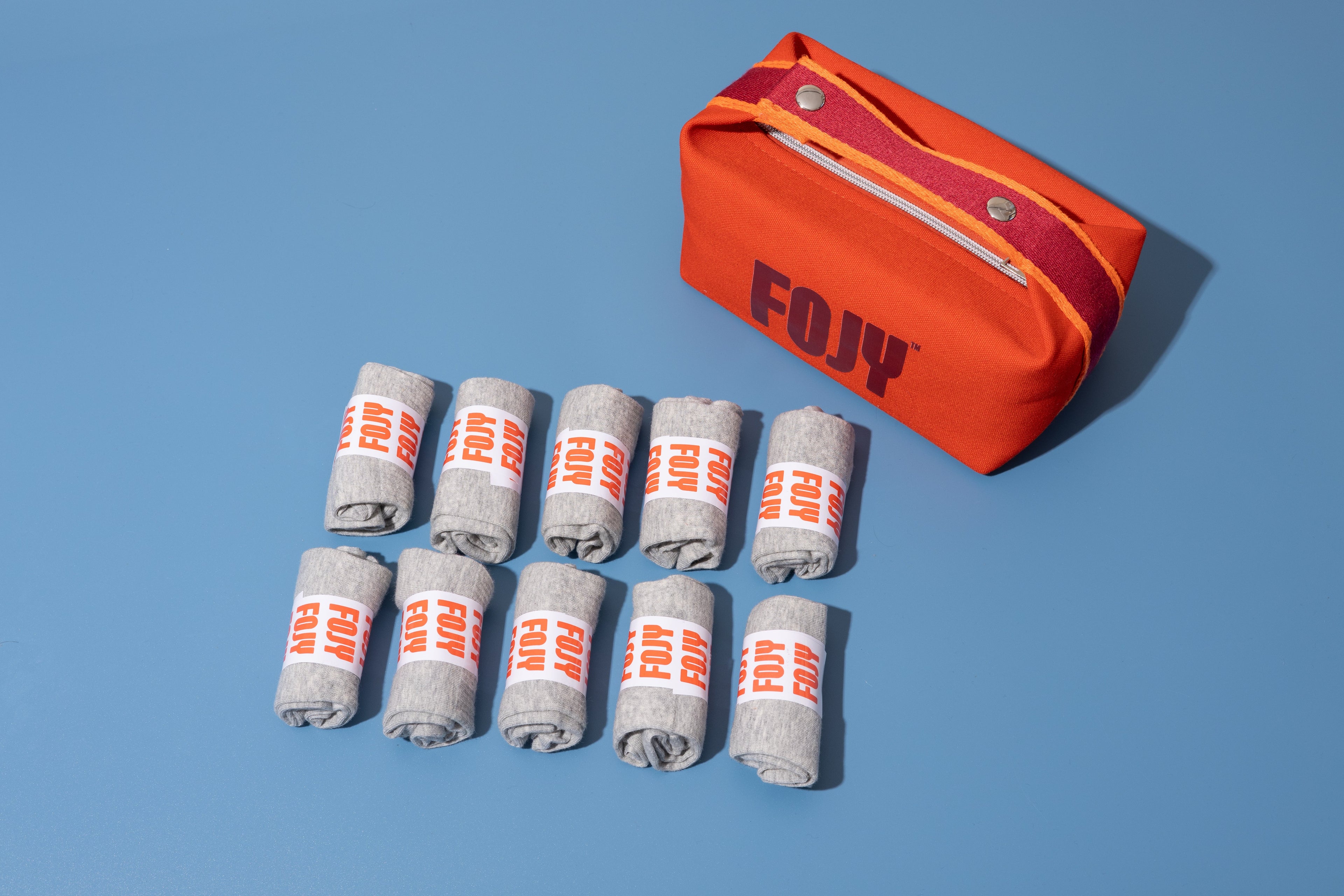 طاقم جوارب فوجي قصير – رصاصي | 10 قطع